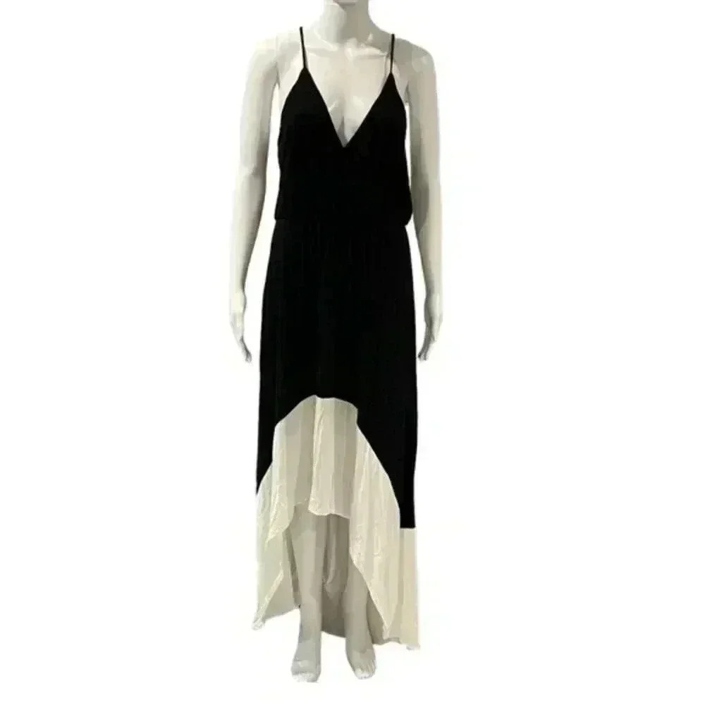 Miss‎ Chievous High Low Ivory and Black Dress